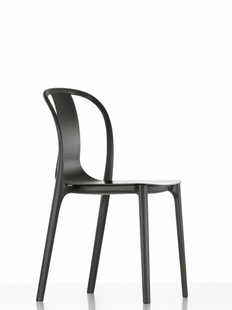 Vitra Belleville stol, svartbetsad ask - svart