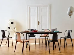 Vitra Belleville stol, svartbetsad ask - svart