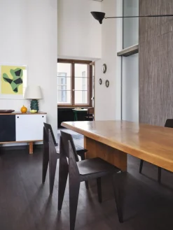 Vitra Chaise Tout Bois stol, mörkbetsad ek