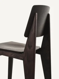 Vitra Chaise Tout Bois stol, mörkbetsad ek