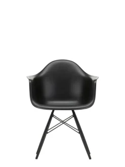 Vitra Eames DAW stol, deep black - svart lönn