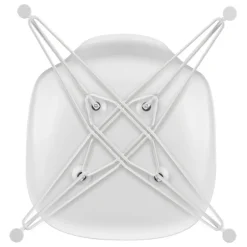 Vitra Eames DSR stol, cotton white RE - vit