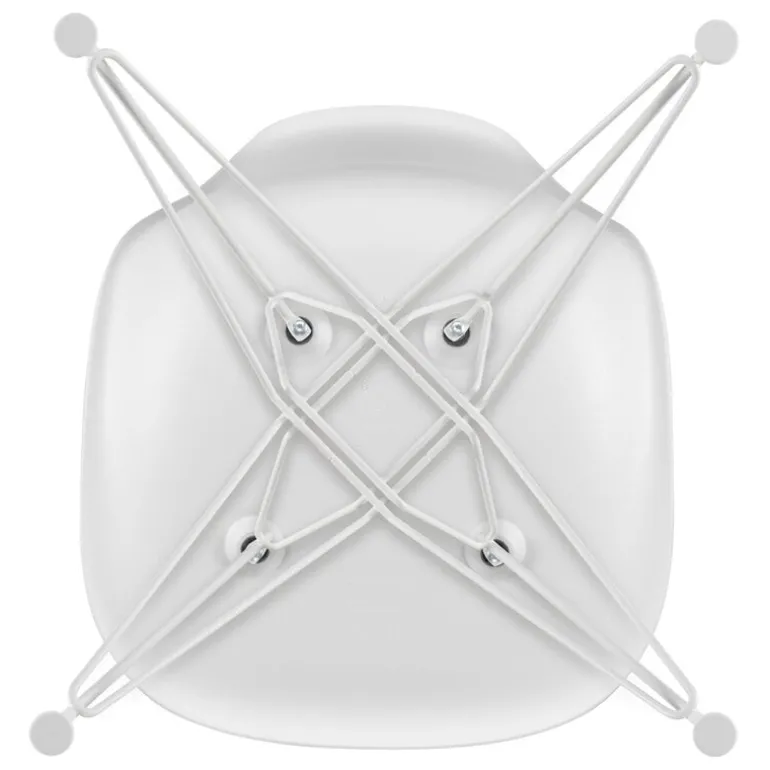 Vitra Eames DSR stol, cotton white RE - vit