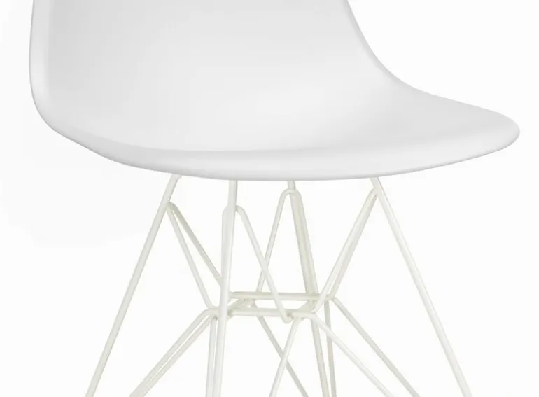 Vitra Eames DSR stol, cotton white RE - vit