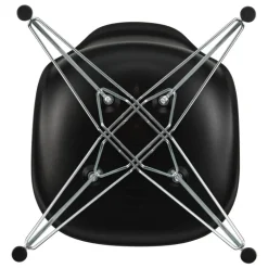 Vitra Eames DSR stol, deep black RE - krom
