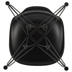 Vitra Eames DSR stol, deep black RE - basic dark