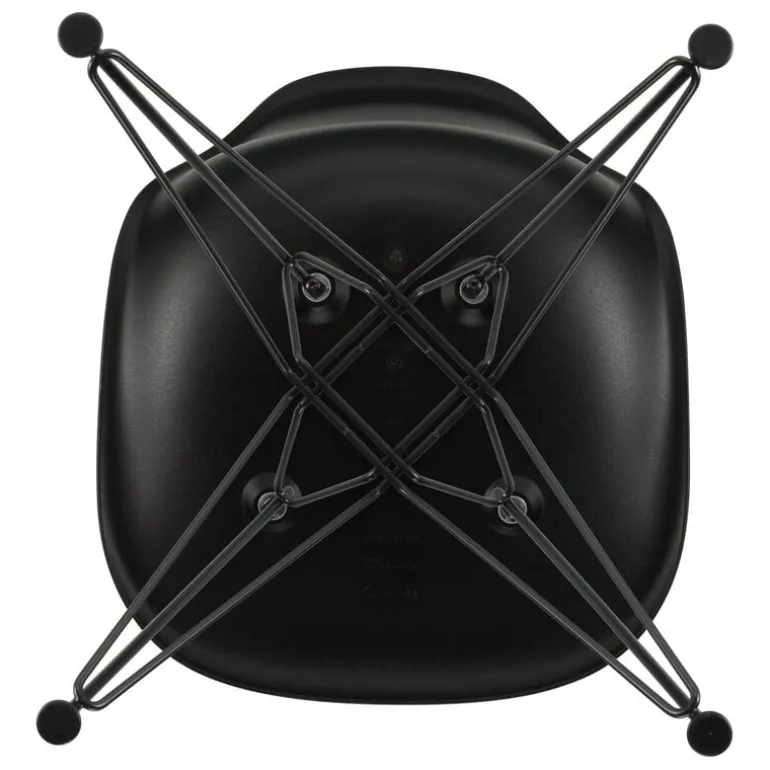 Vitra Eames DSR stol, deep black RE - basic dark