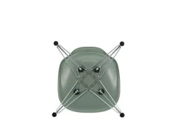 Vitra Eames DSR stol, fiberglas, sea foam green - krom