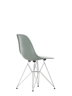 Vitra Eames DSR stol, fiberglas, sea foam green - krom