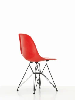 Vitra Eames DSR stol, fiberglas, klassisk röd - basic dark