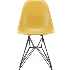 Vitra Eames DSR stol, fiberglas, ljus ockra - basic dark