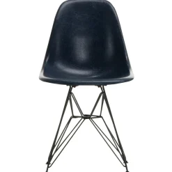 Vitra Eames DSR stol, fiberglas, navy blue - svart