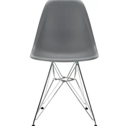 Vitra Eames DSR stol, granite grey RE - krom