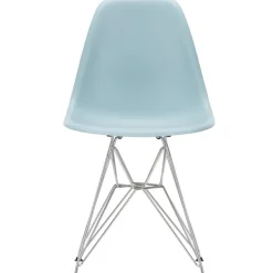 Vitra Eames DSR stol, ice grey RE - krom