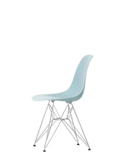 Vitra Eames DSR stol, ice grey RE - krom