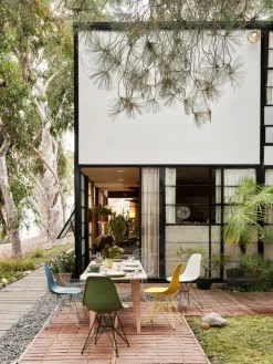 Vitra Eames DSR stol, mustard RE - citron