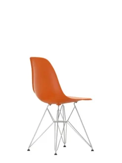 Vitra Eames DSR stol, rusty orange RE - krom