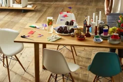 Vitra Eames DSW stol, cotton white RE - lönn