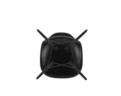 Vitra Eames DSW stol, deep black - svart lönn
