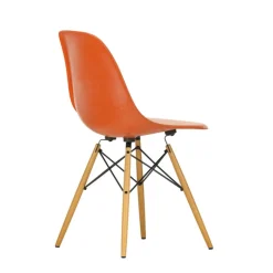 Vitra Eames DSW stol, fiberglas, red orange - lönn