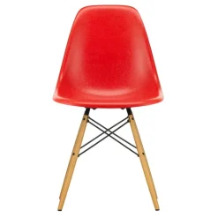 Vitra Eames DSW stol, fiberglas, klassisk röd - lönn