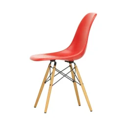 Vitra Eames DSW stol, fiberglas, klassisk röd - lönn