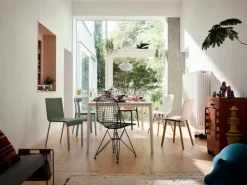 Vitra Eames DSW stol, vit - lönn