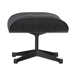 Vitra Eames Lounge Ottoman, svart ask - svart läder