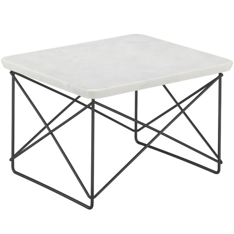 Vitra Eames LTR bord, marmor - basic dark