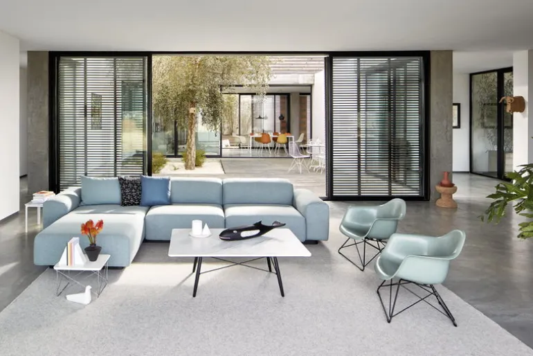 Vitra Eames LTR bord, marmor - basic dark