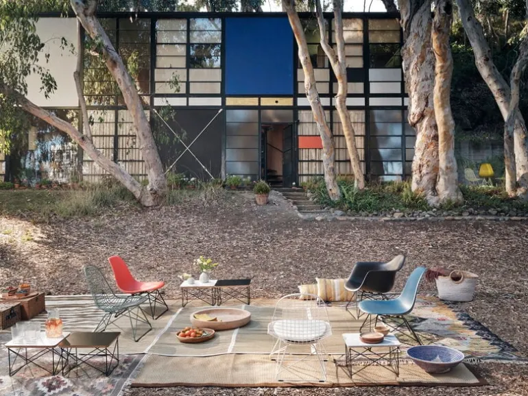 Vitra Eames LTR bord, marmor - basic dark