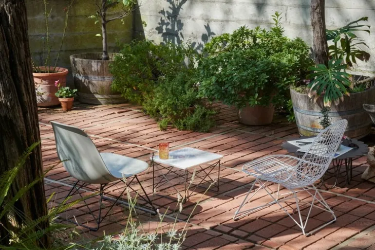 Vitra Eames LTR bord, marmor - basic dark