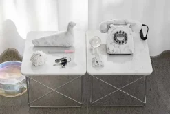 Vitra Eames LTR bord, marmor - krom