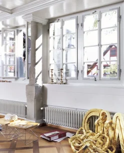 Vitra Eames LTR Occasional bord, bladguld - krom