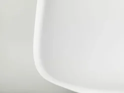 Vitra Eames, Plastic Stool, medium, bomullsvit RE - krom