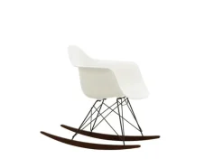 Vitra Eames RAR gungstol, vit - basic dark - mörk lönn