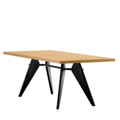 Vitra Em Table 200 x 90 cm, ek - svart