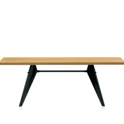 Vitra Em Table 200 x 90 cm, ek - svart