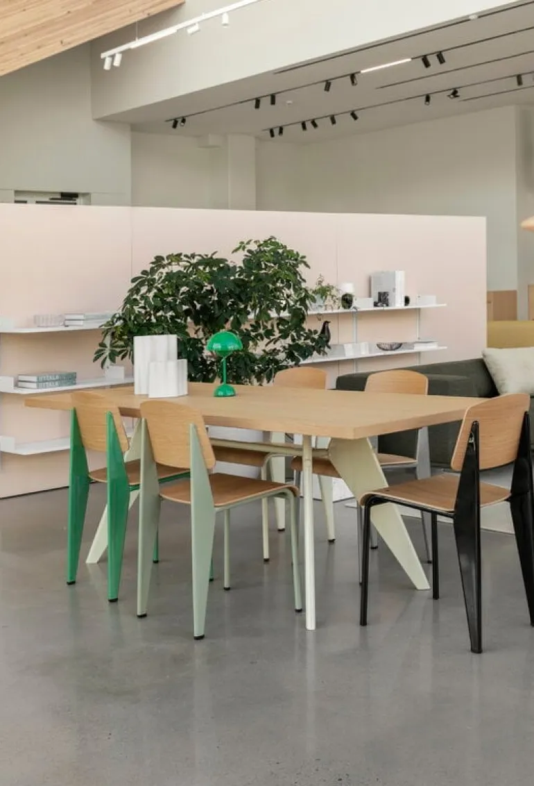 Vitra Em Table 200 x 90 cm, ek - écru