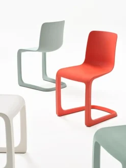 Vitra EVO-C stol, ljus mint