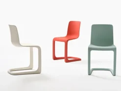 Vitra EVO-C stol, ljus mint