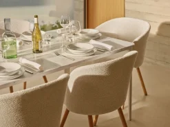 Vitra Mikado stol, natur ek - Nubia 01 elfenben/pärla