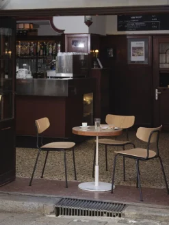 Vitra Moca stol, naturell ek - basic dark