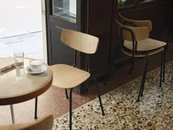 Vitra Moca stol, naturell ek - basic dark