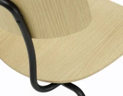 Vitra Moca stol, naturell ek - basic dark