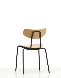 Vitra Moca stol, naturell ek - basic dark