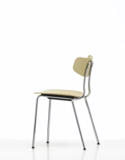 Vitra Moca stol, naturell ek - krom