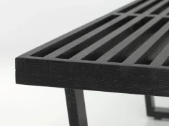 Vitra Nelson bänk, lång, svart ask