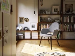 Vitra Organic Chair, oak - chocolate/black