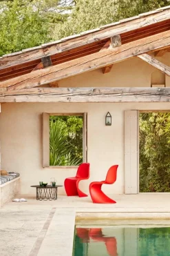 Vitra Panton stol, klassiskt röd